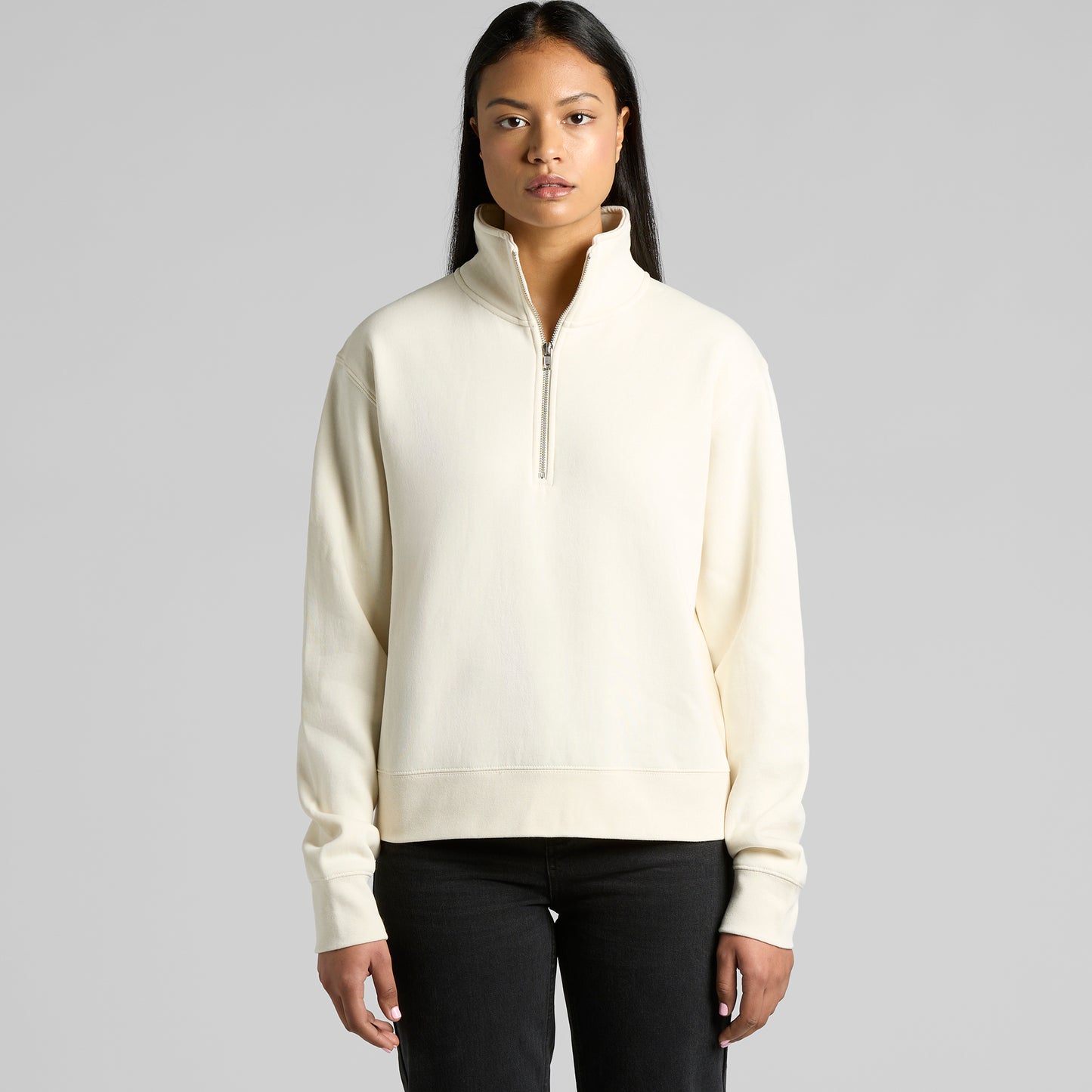 Women’s Stencil Zip Crew