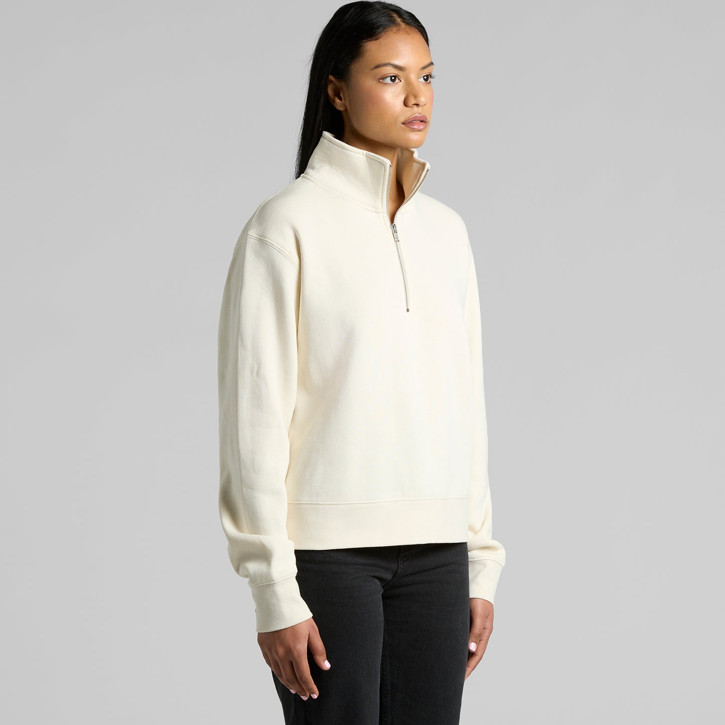 Women’s Stencil Zip Crew