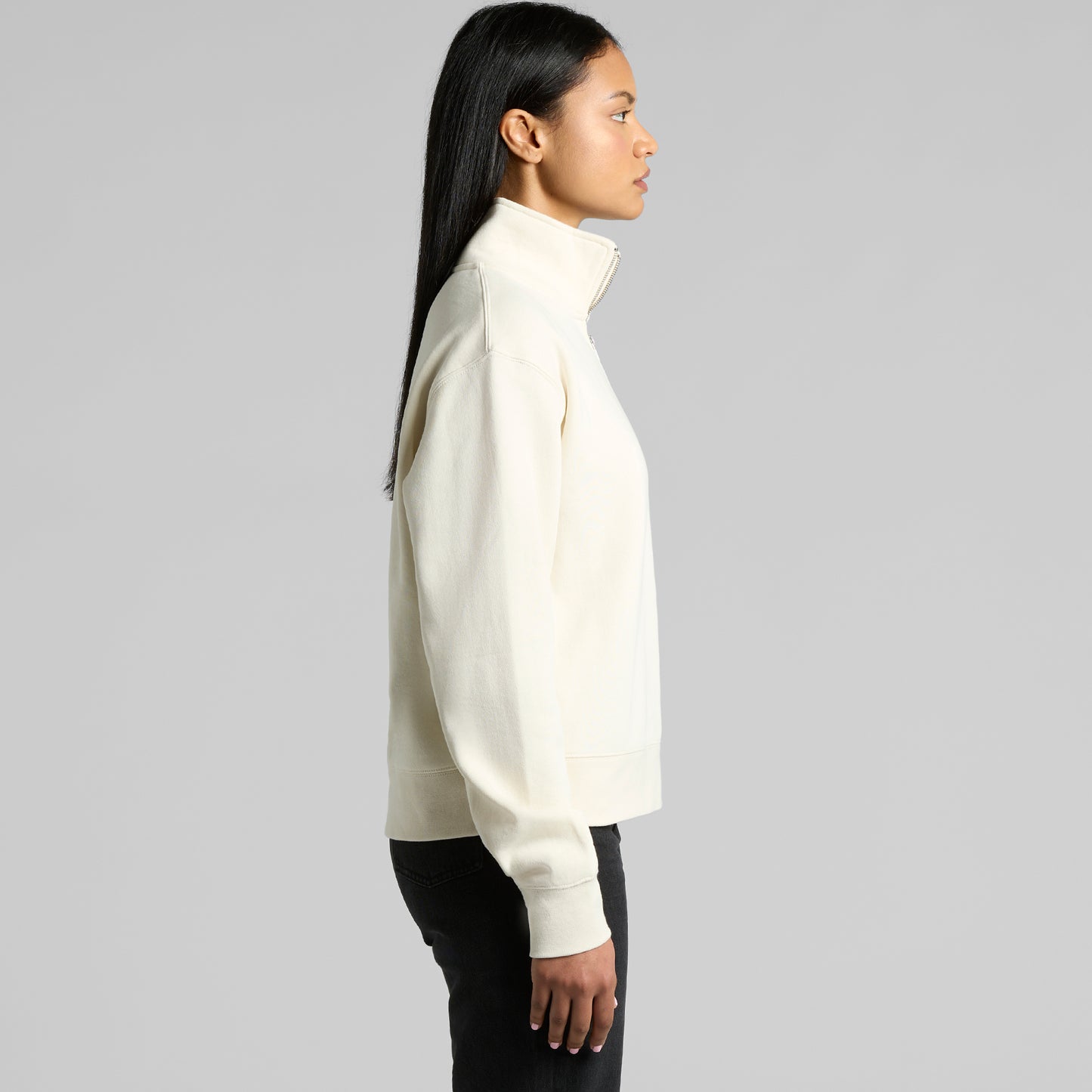 Women’s Stencil Zip Crew