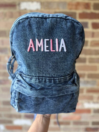 Denim Backpack