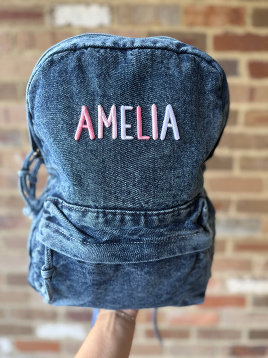 Denim Backpack
